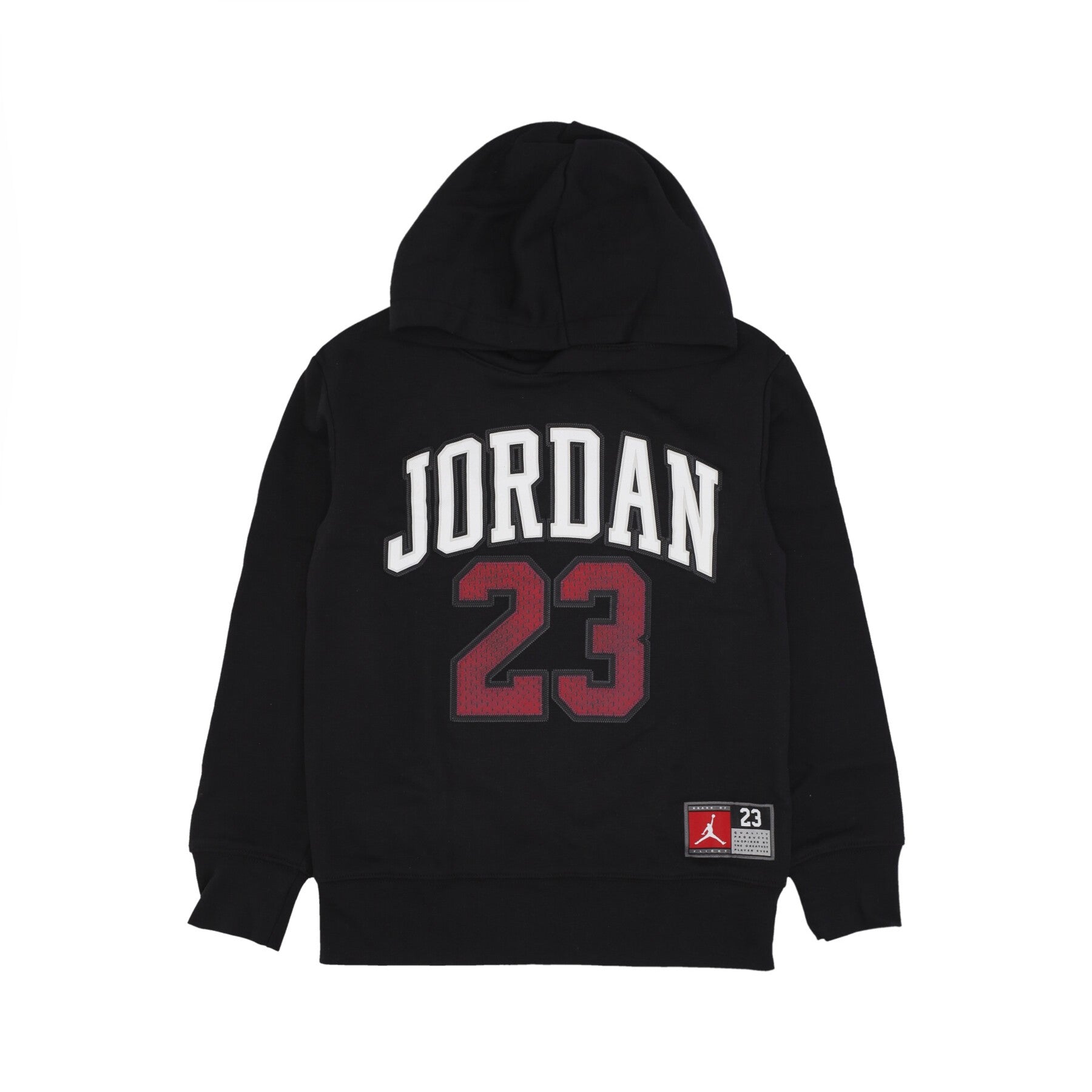 Jordan, Felpa Cappuccio Ragazzo Jordan Hbr Fleece Po Hoodie, Black