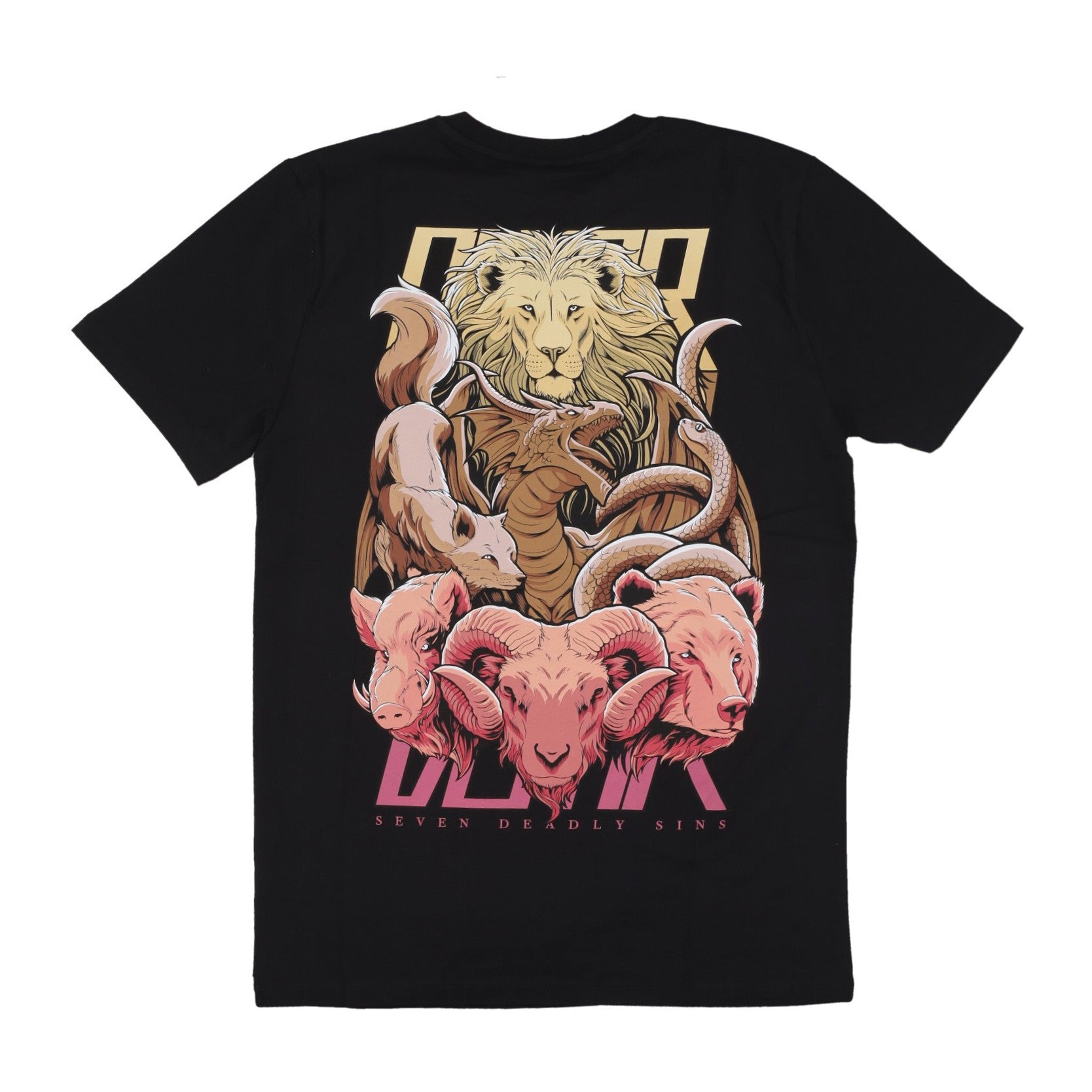 Dolly Noire, Maglietta Uomo 7 Deadly Sins Tee, Black