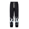 Vision Of Super, Pantalone Tuta Leggero Uomo Flames Pants, Black/white