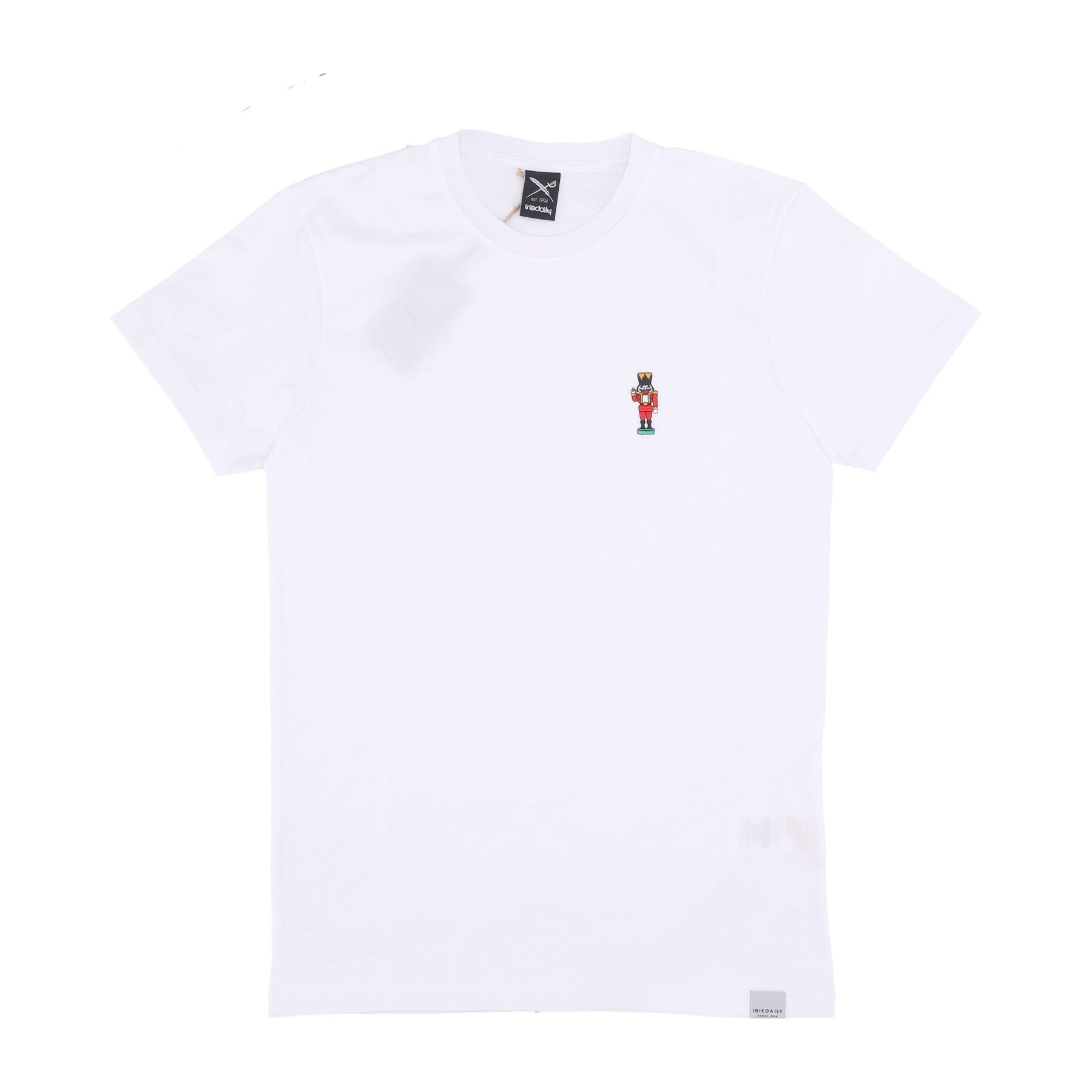 Iriedaily, Maglietta Uomo Nutcrax Emb Tee, White