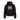 Dolly Noire, Felpa Cappuccio Uomo Logo Back Hoodie, Black