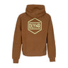 Dolly Noire, Felpa Cappuccio Uomo Logo Back Hoodie, Brown