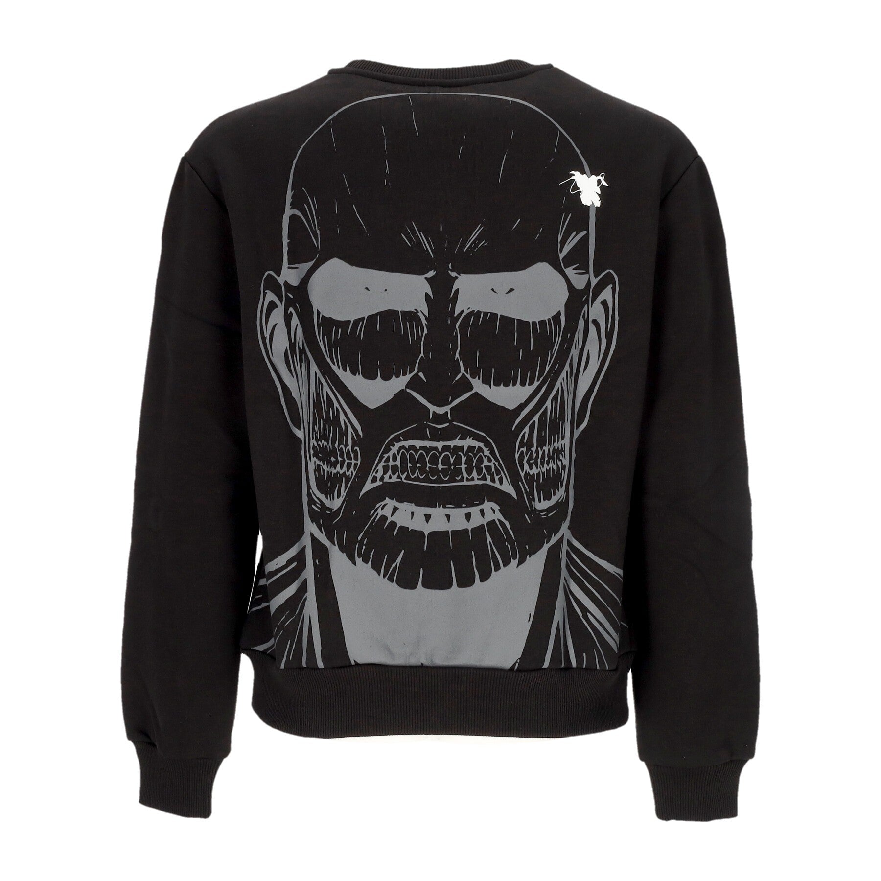 Dolly Noire, Felpa Girocollo Uomo Colossal Titan Crewneck X Attack On Titan, Black