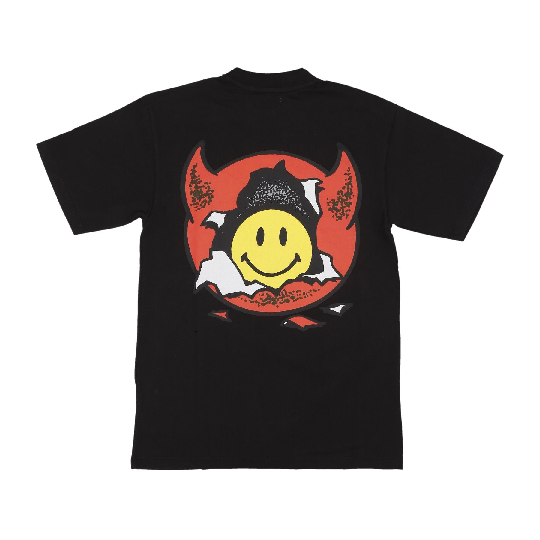 Market, Maglietta Uomo Smiley Inner Peace Tee, Washed Black