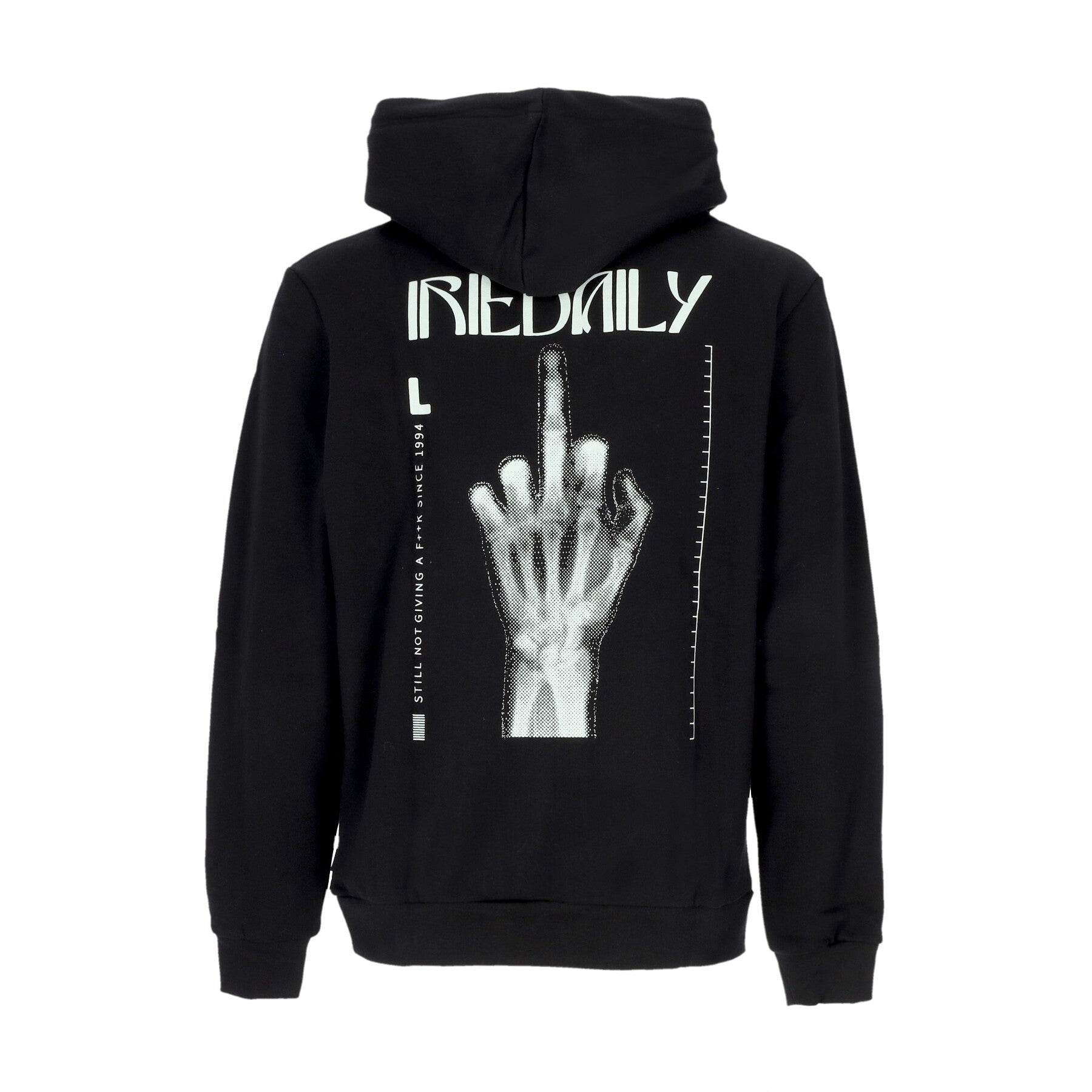 Iriedaily, Felpa Cappuccio Uomo Rayfinger Hoodie, Black