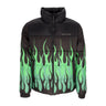 Vision Of Super, Piumino Uomo Flames Jacket, Black/green