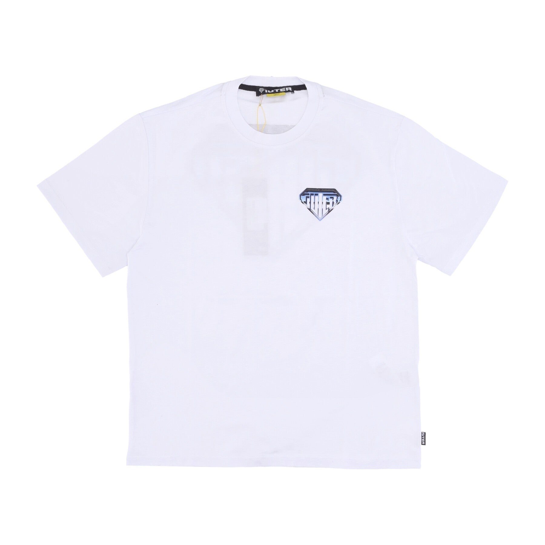 Iuter, Maglietta Uomo Metal Logo Tee, White