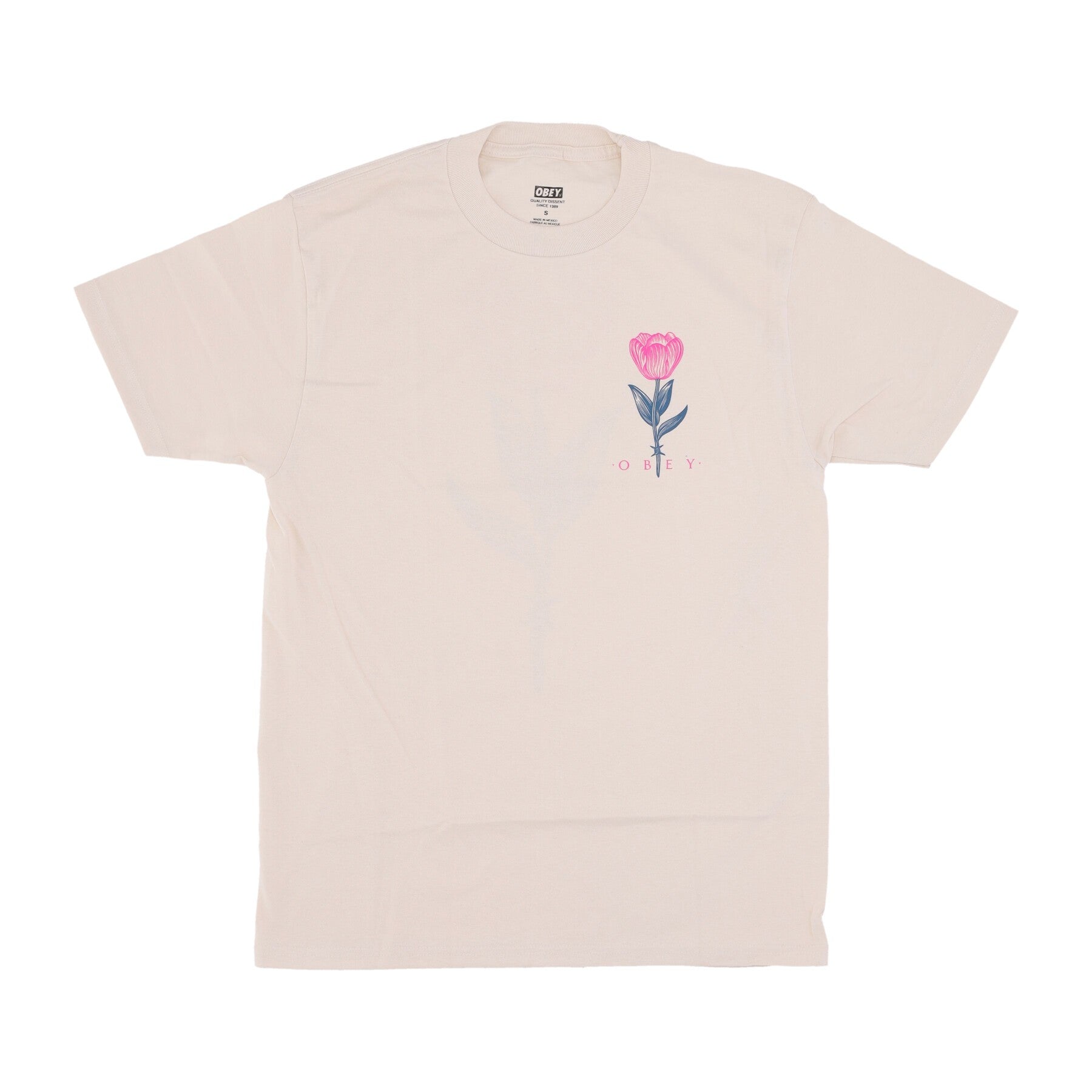 Maglietta Uomo Barbwire Flower Classic Tee Cream