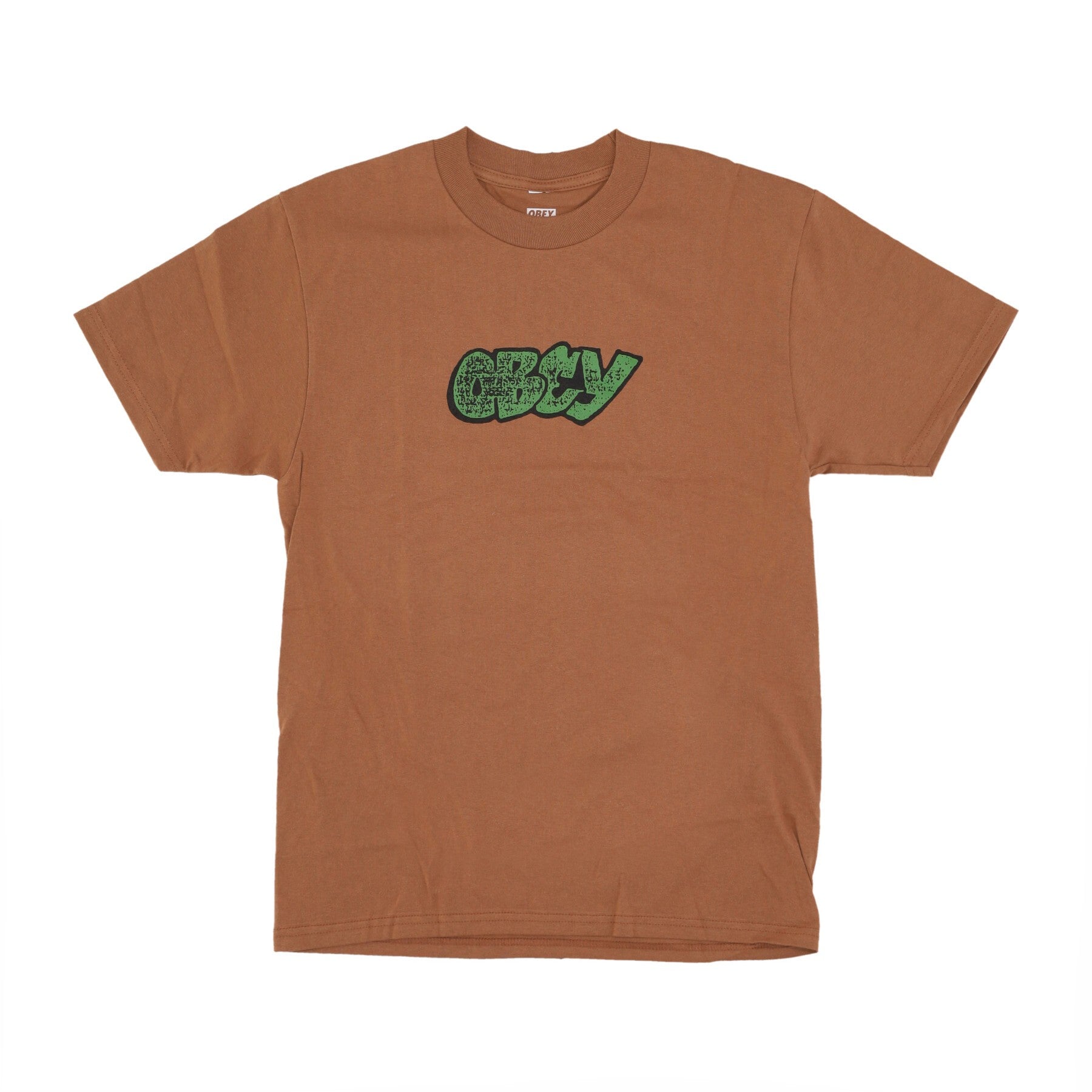 Obey, Maglietta Uomo City Watch Dog Classic Tee, Brown Sugar