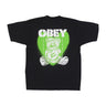 Obey, Maglietta Uomo Love Hurts Heavyweight Classic Box Tee, Off Black