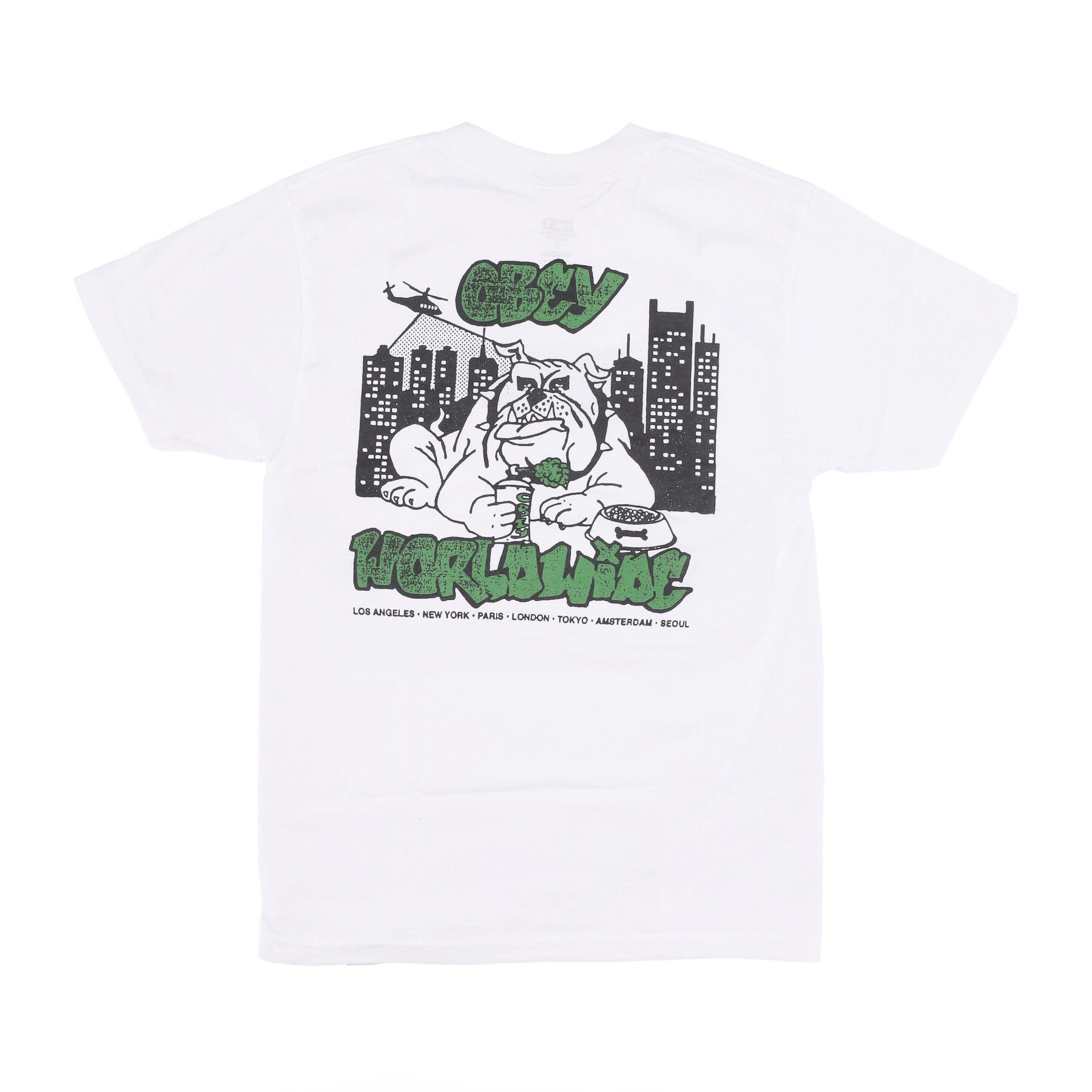 Obey, Maglietta Uomo City Watch Dog Classic Tee, White