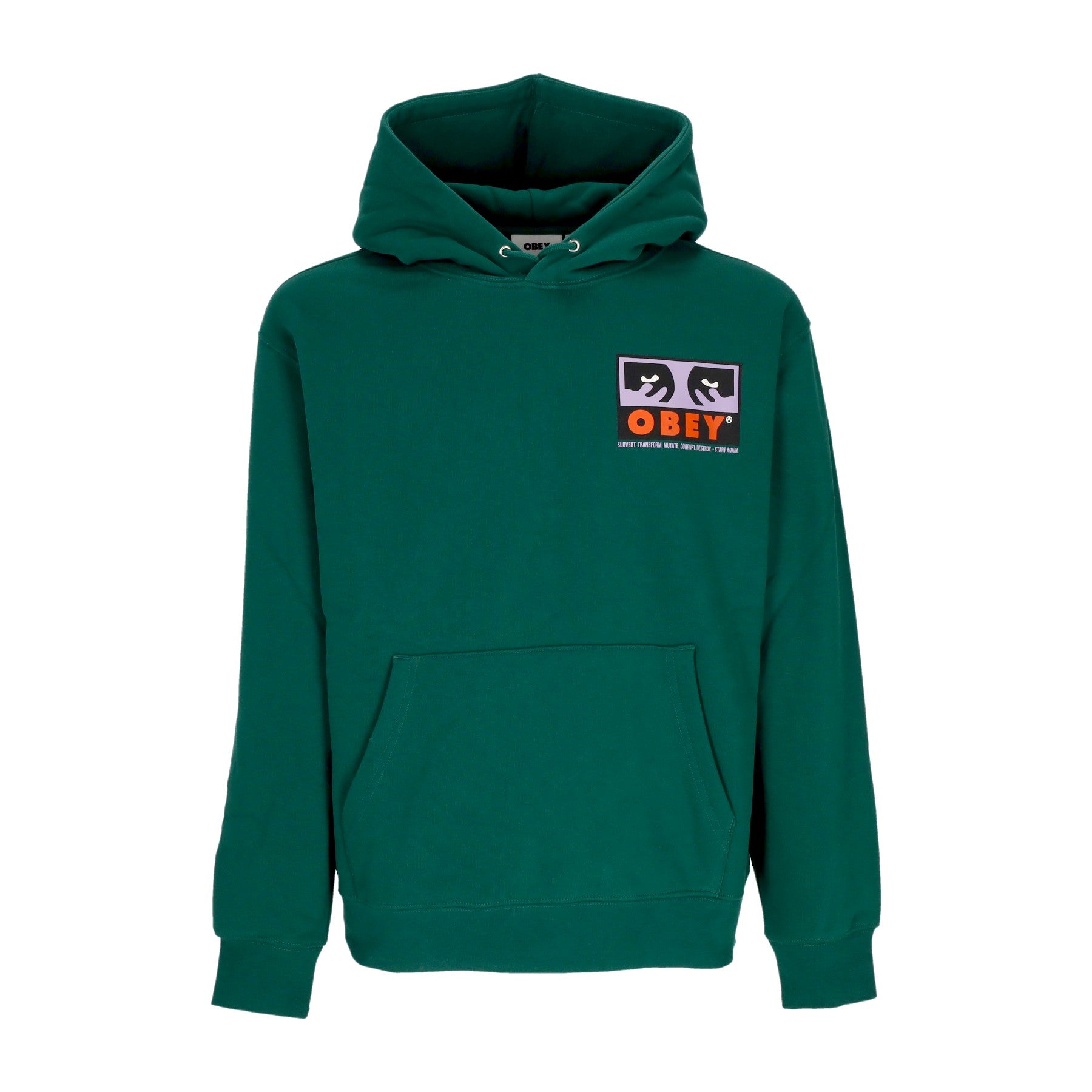 Felpa Cappuccio Uomo Subvert Premium Hooded Fleece Adventure Green