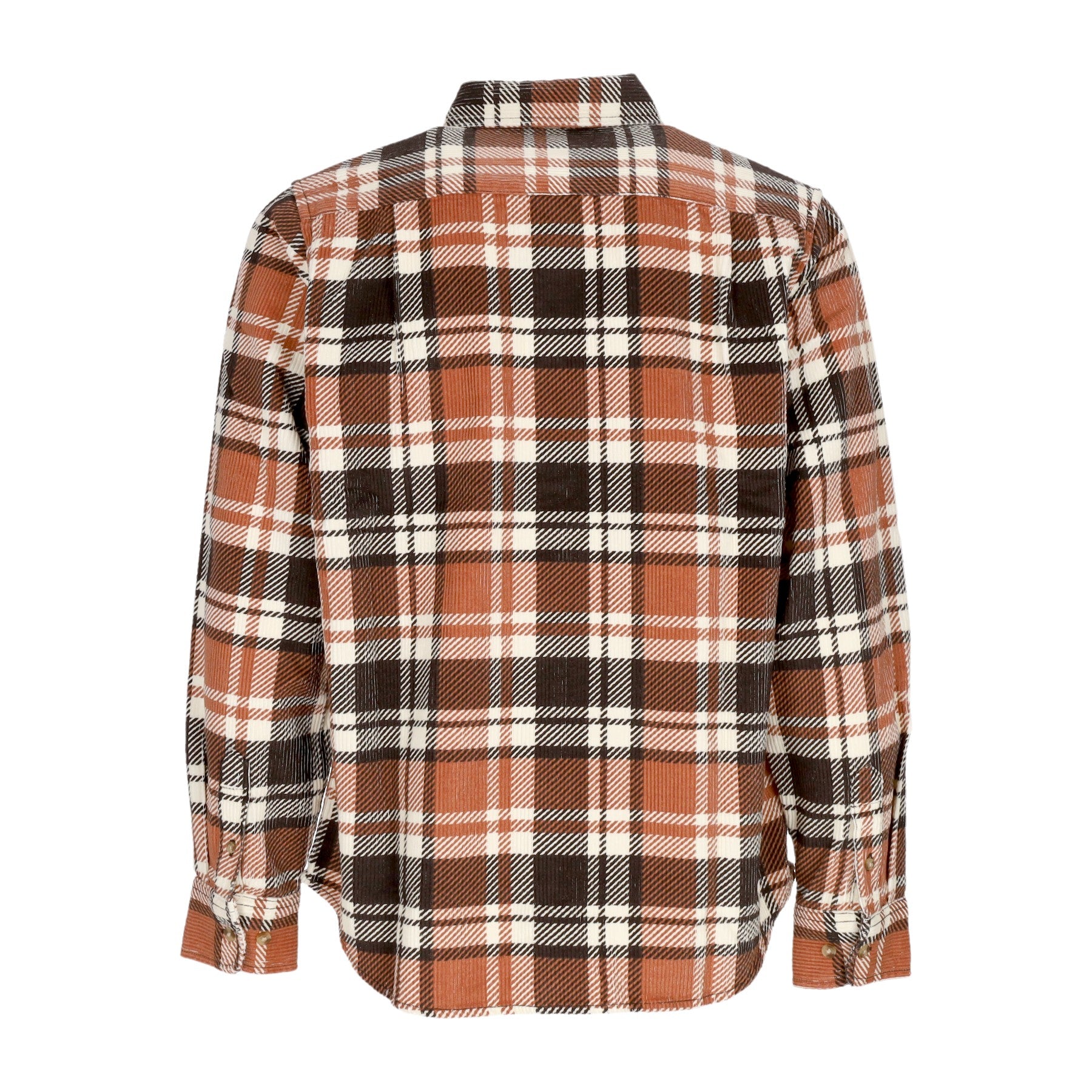 Obey, Camicia Manica Lunga Uomo Benny Cord Woven L/s, Java Brown Multi