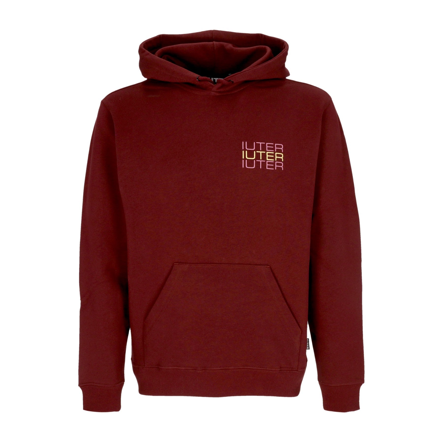 Iuter, Felpa Cappuccio Uomo Spine Skulls Hoodie, 