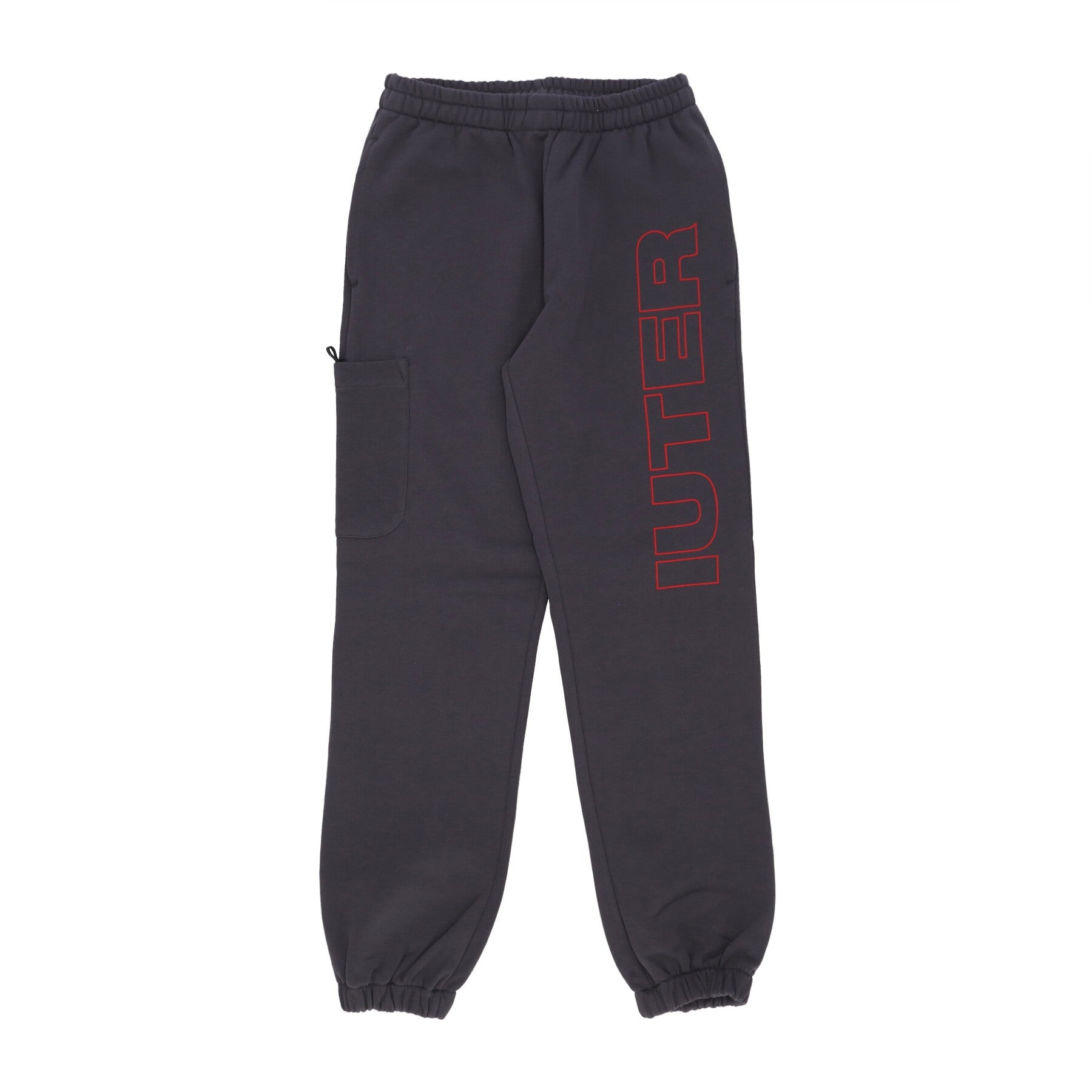 Iuter, Pantalone Tuta Felpato Uomo Family Sweatpant, Asphalt