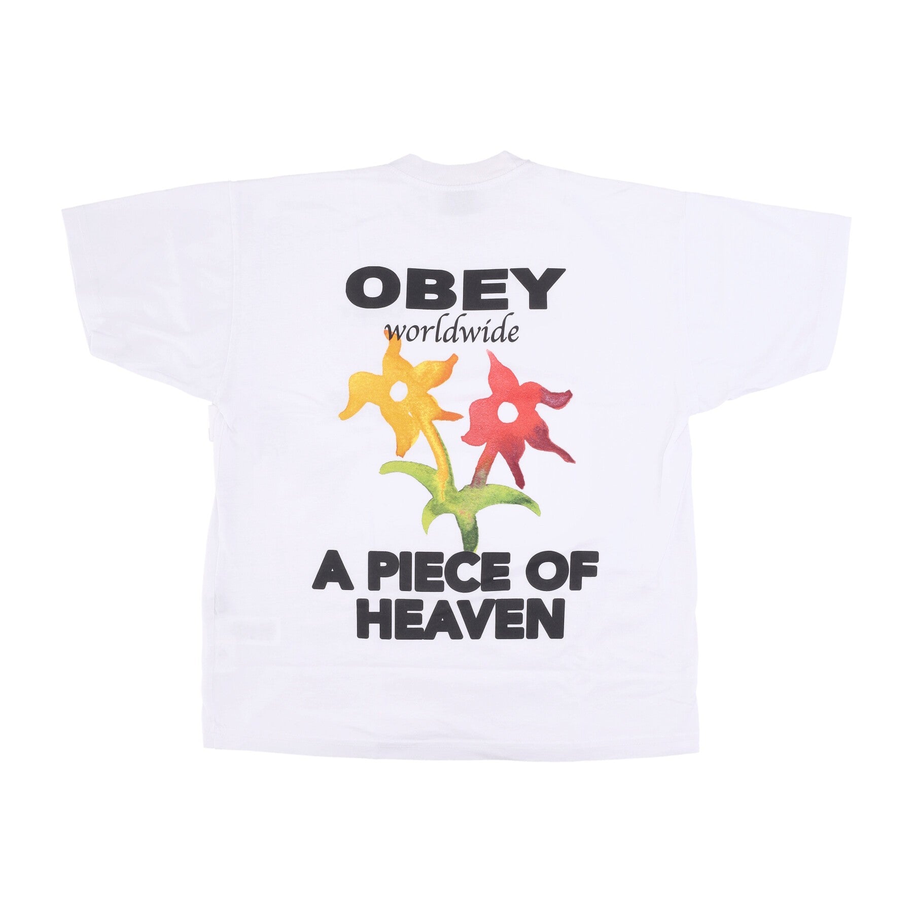 Obey, Maglietta Uomo A Piece Of Heaven Heavyweight Classic Box, White