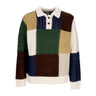 Obey, Maglione Uomo Oliver Patchwork Sweater, Unbleached Multi