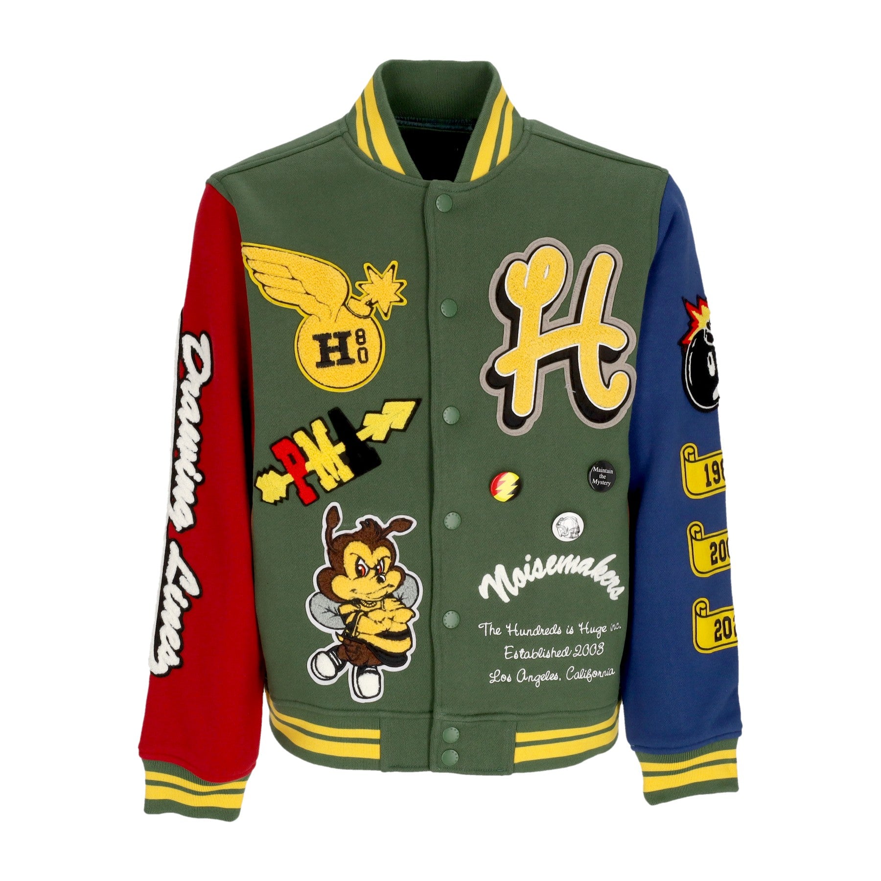 The Hundreds, Giubbotto College Uomo Replay Letterman Jacket, Forest