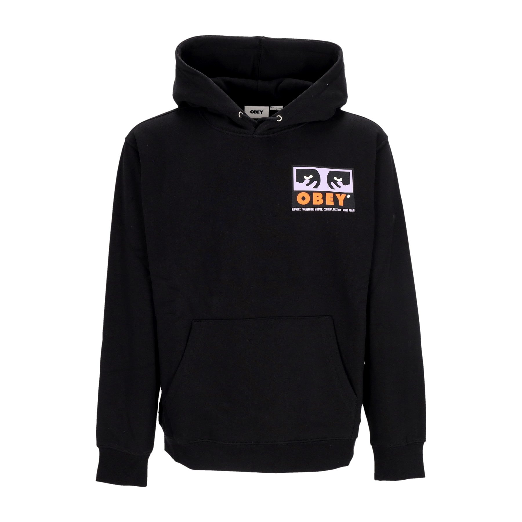 Obey, Felpa Cappuccio Uomo Subvert Premium Hooded Fleece, 