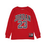 Jordan, Maglietta Manica Lunga Ragazzo Practice Flight L/s Tee, Gym Red