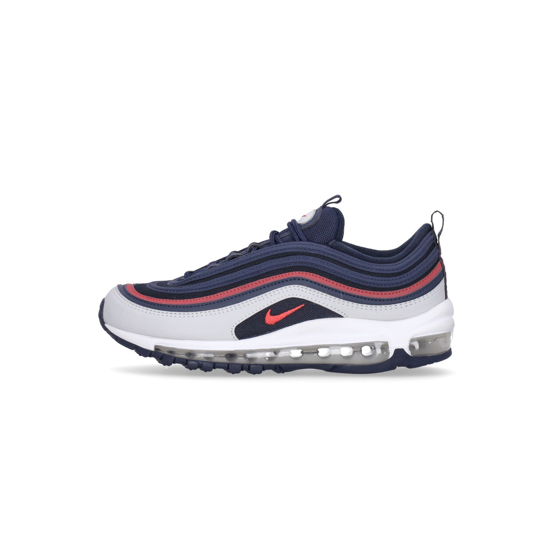 Nike, Scarpa Bassa Uomo Air Max 97, Midnight Navy/track Red/obsidian