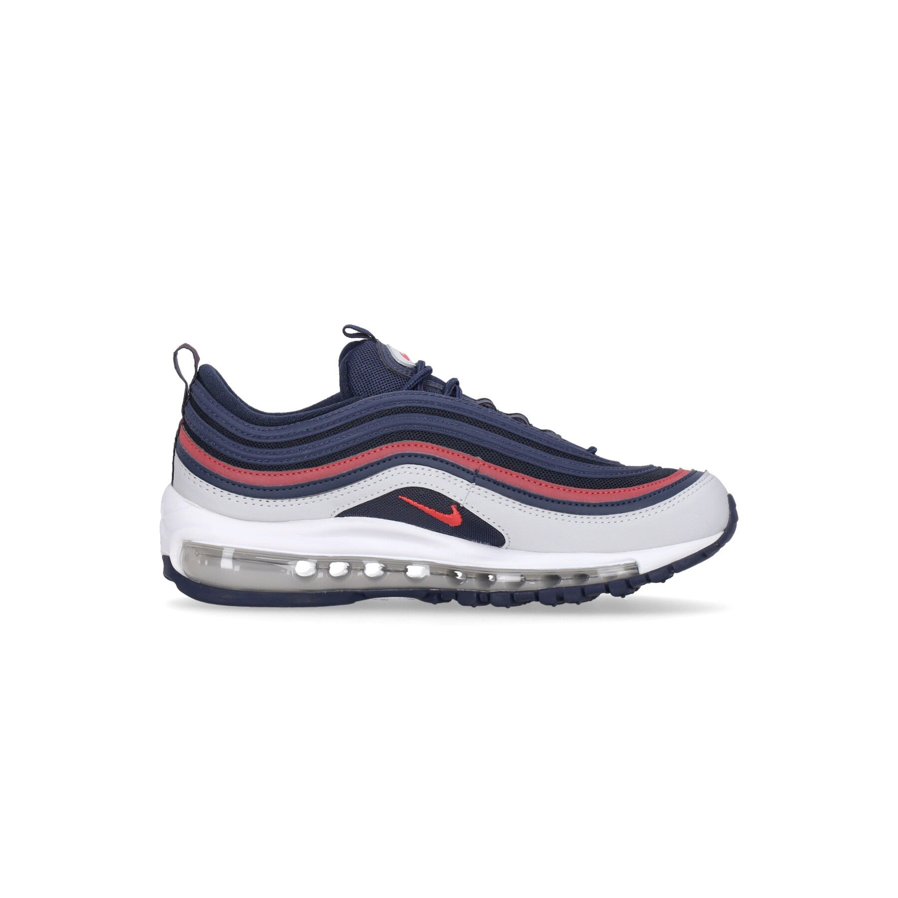 Nike, Scarpa Bassa Uomo Air Max 97, Midnight Navy/track Red/obsidian