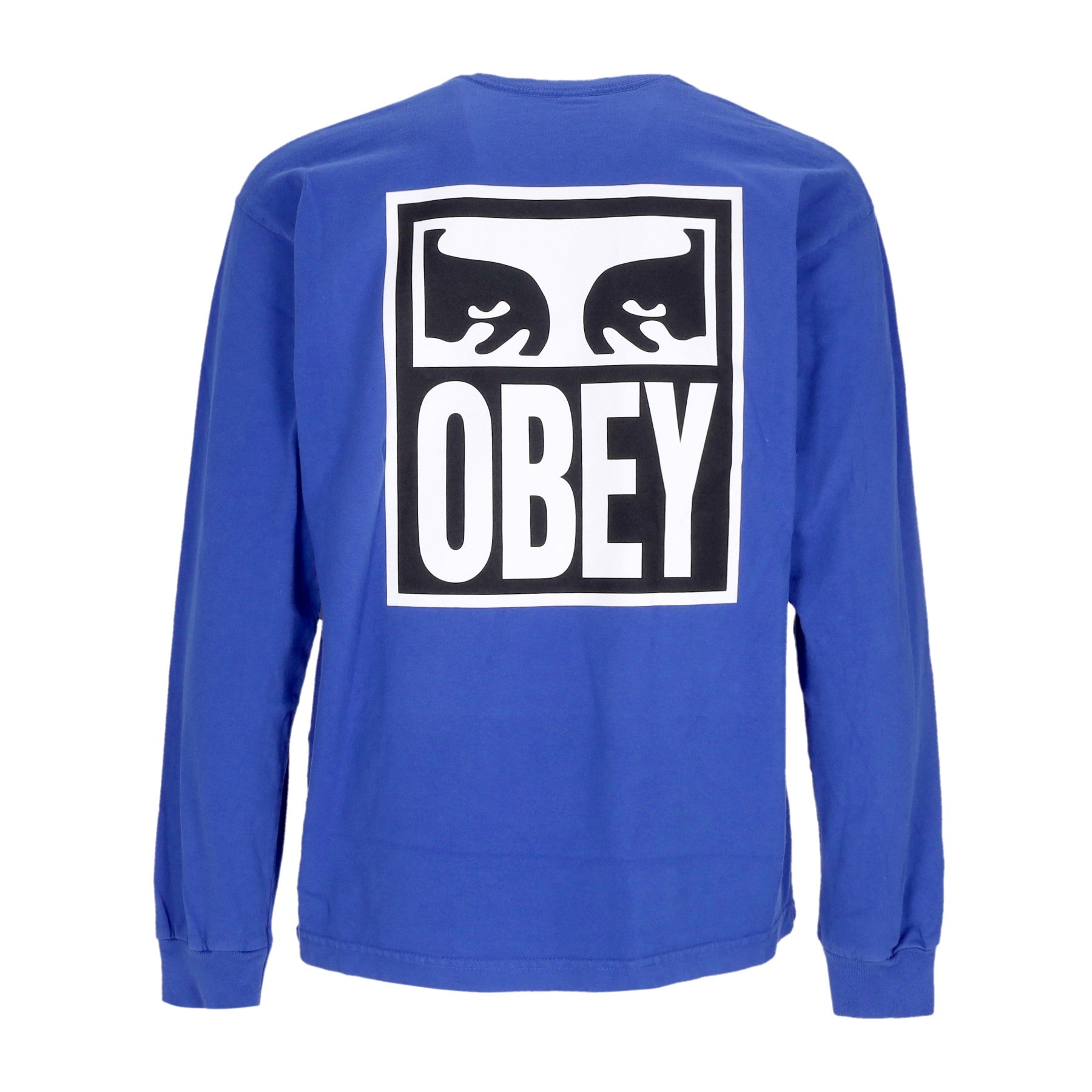 Obey, Maglietta Manica Lunga Uomo Eyes Icon 2 Heavyweight Classic Custom, Surf Blue