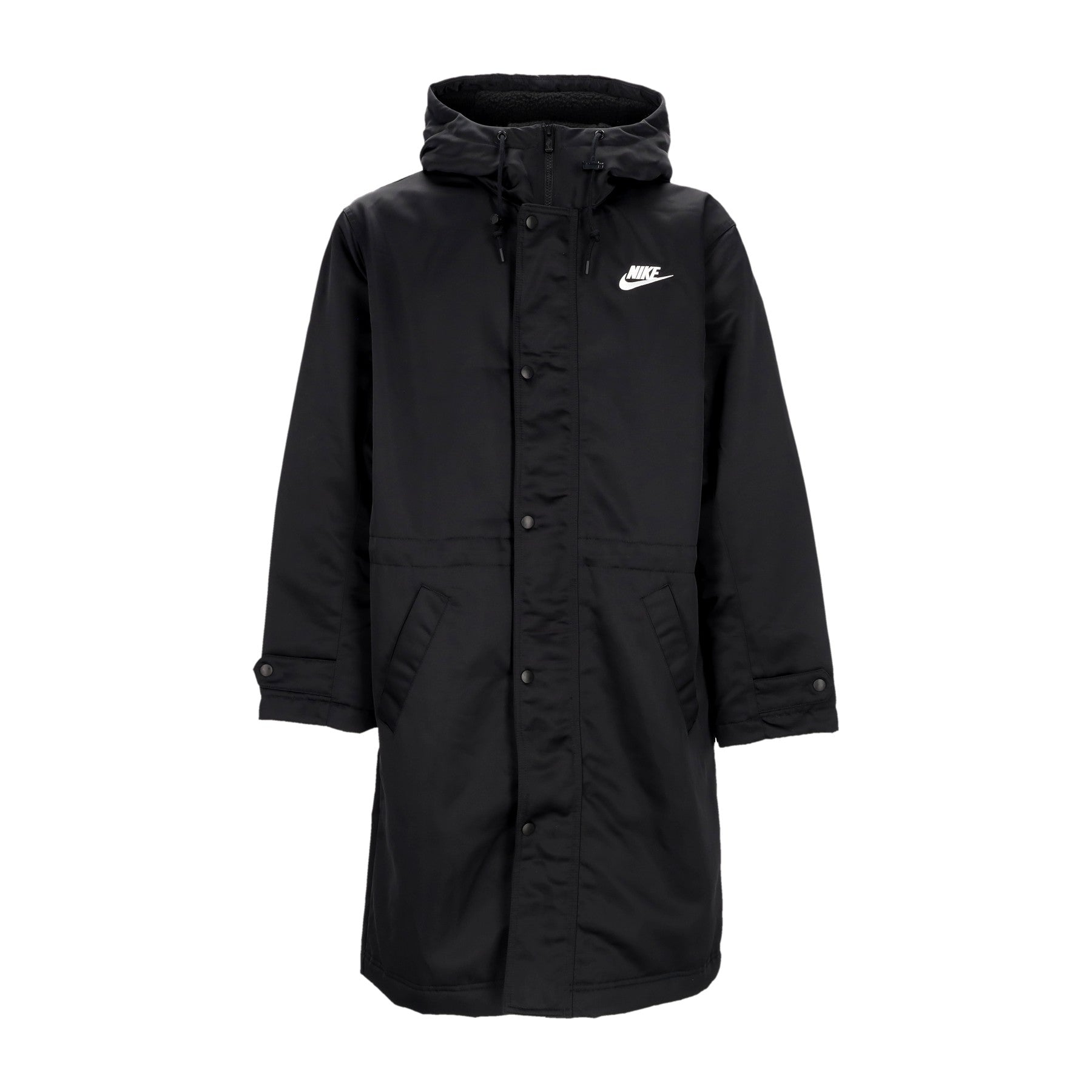 Nike, Giaccone Lungo Uomo Club Stadium Parka, Black/white