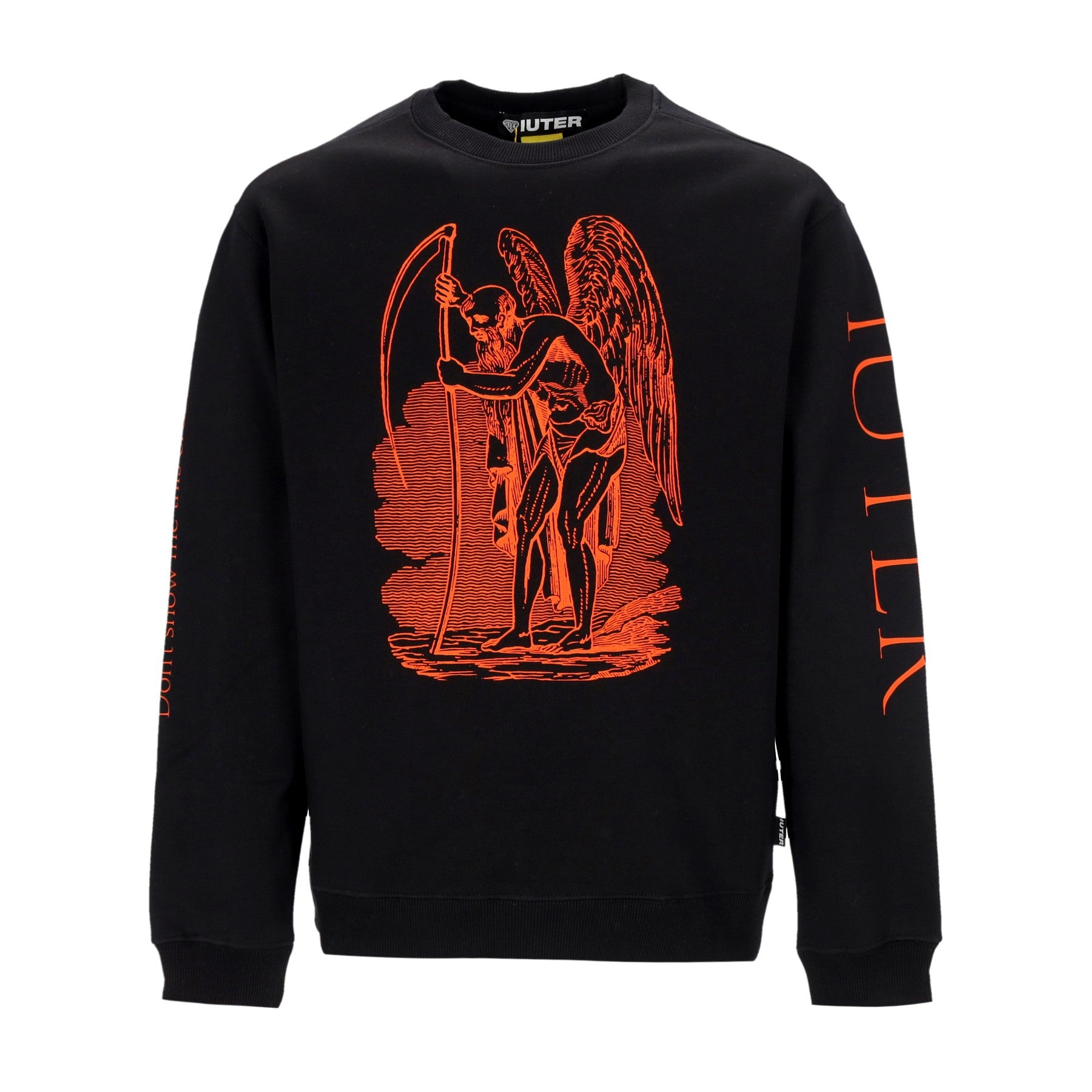 Iuter, Felpa Girocollo Uomo Cruel Crewneck, Black