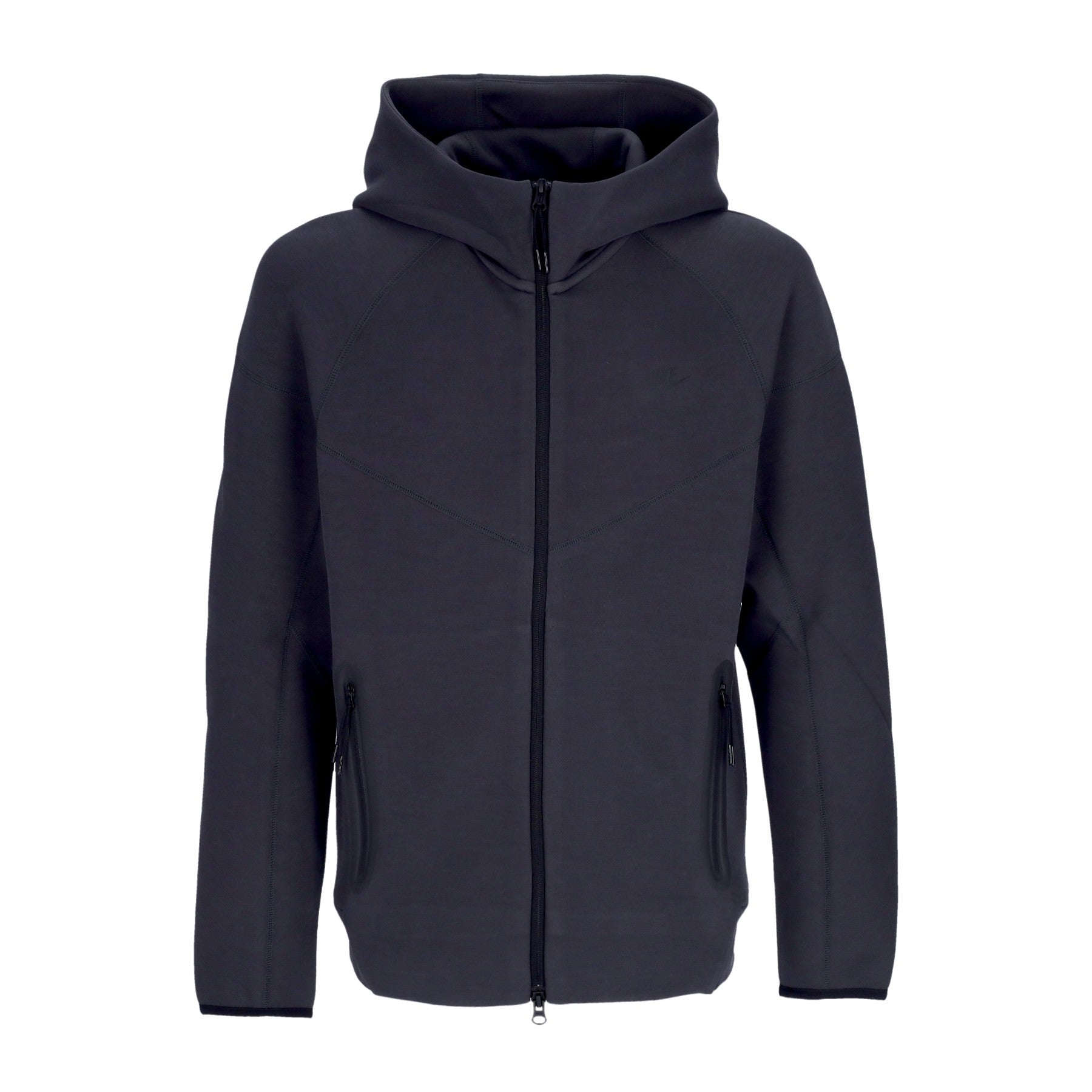 Nike, Felpa Leggera Cappuccio Zip Uomo Tech Fleece Full-zip Windrunner Hoodie, Anthracite/black