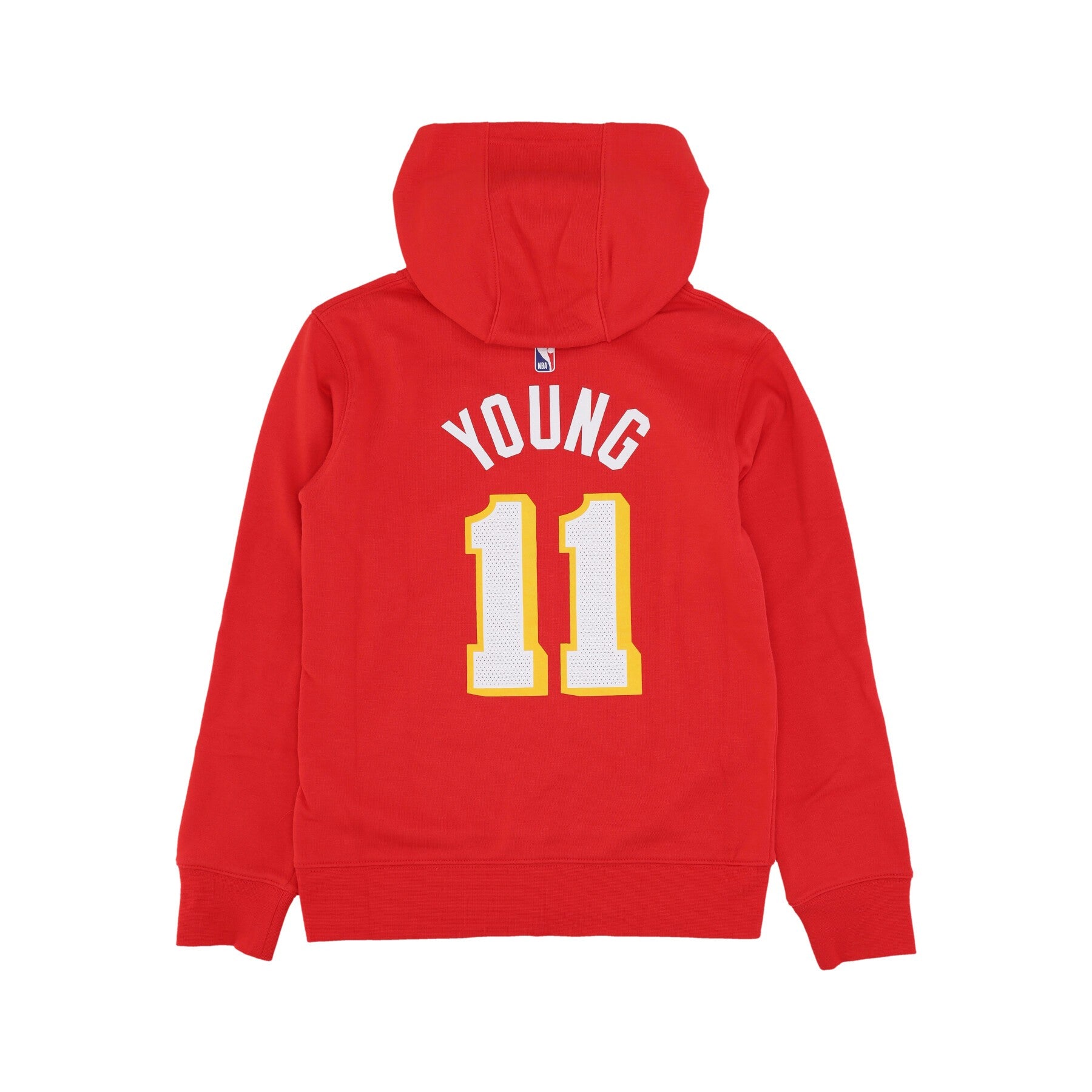 Nike Nba, Felpa Cappuccio Ragazzo Nba Club Fleece Icon Edition No 11 Trae Young Atlhaw, 