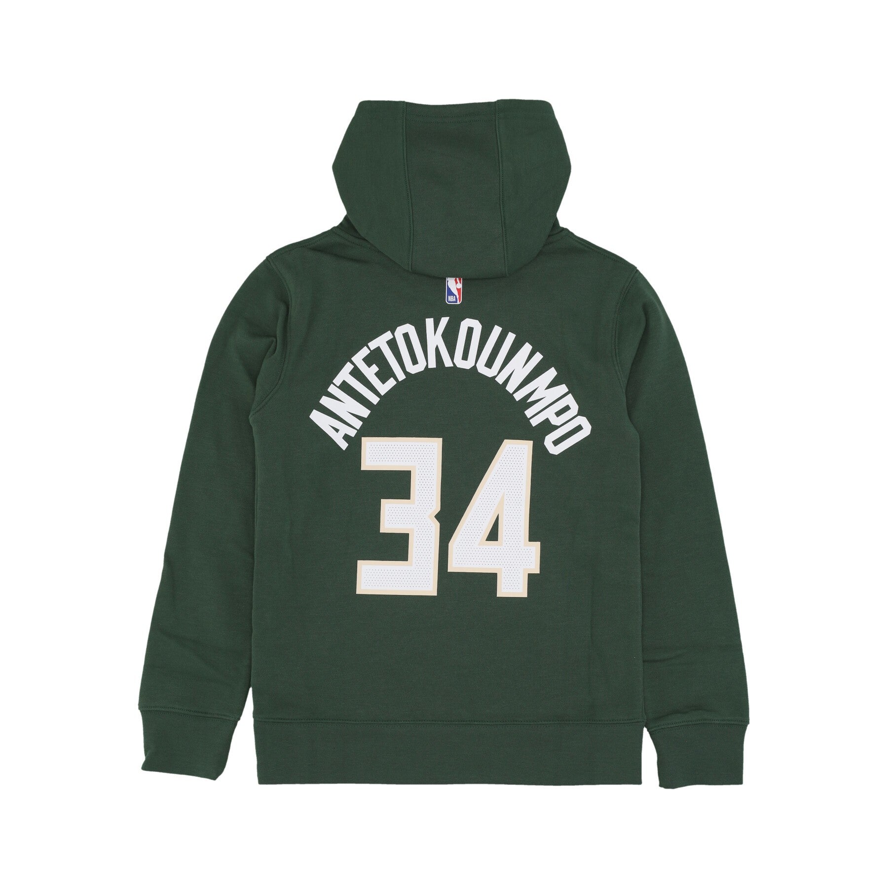 Nike Nba, Felpa Cappuccio Ragazzo Nba Club Fleece Icon Edition No 34 Giannis Antetokounmpo Milbuc, 