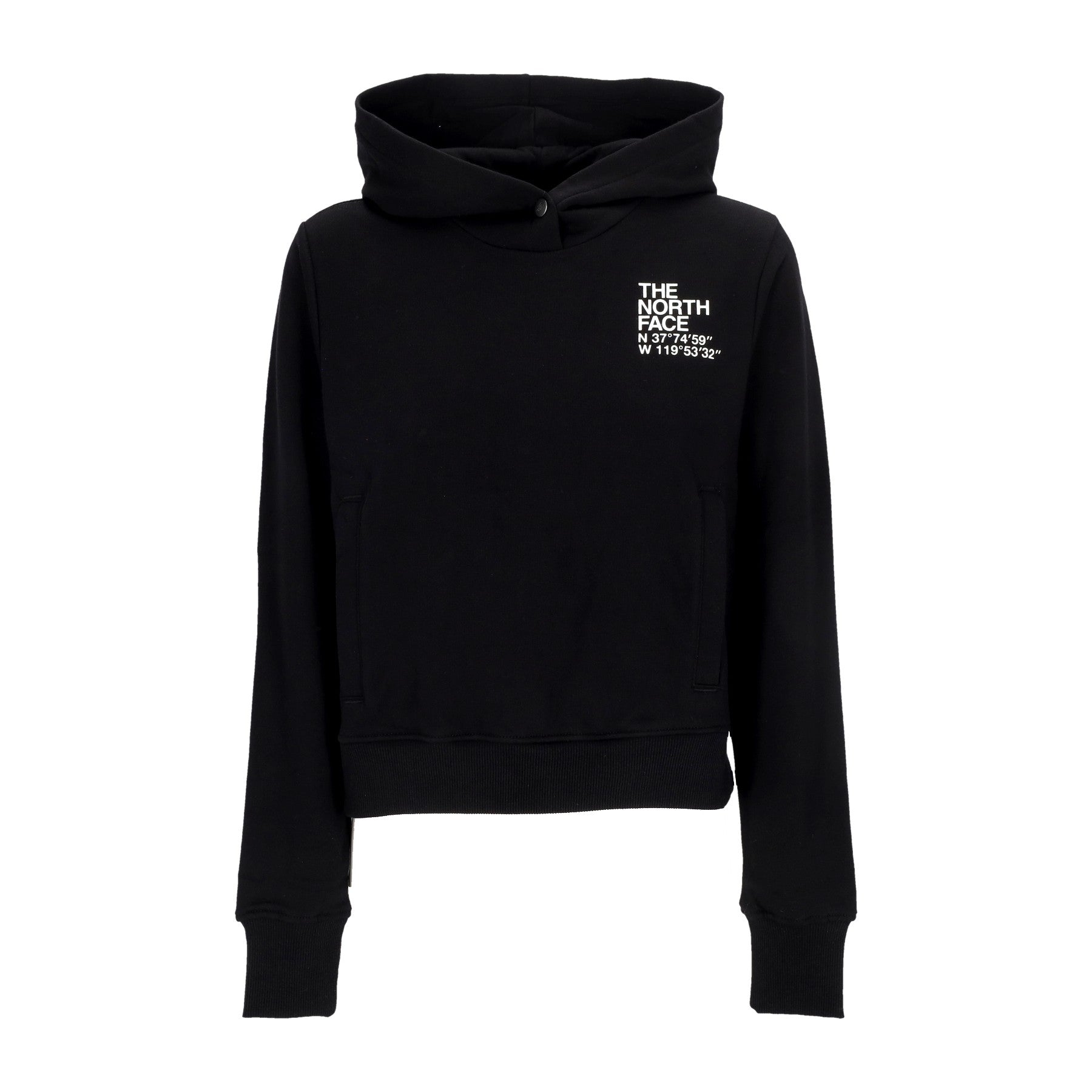 The North Face, Felpa Cappuccio Corta Donna W Coordinates Crop Hoodie, Black