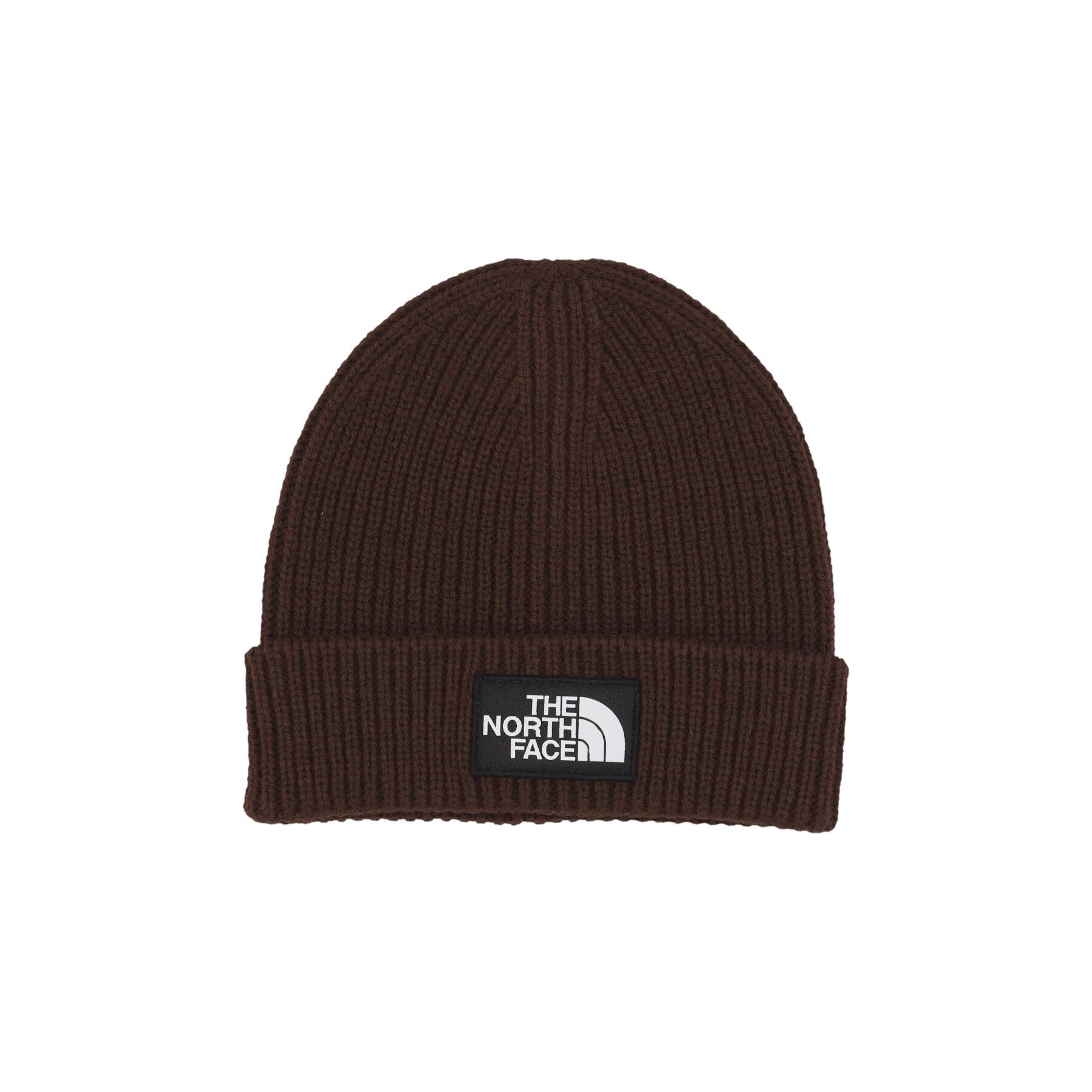 The North Face, Cappello Unisex Logo Box Cuffed Beanie, Coal Brown