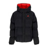 Jordan, Piumino Uomo Essential Puffer Jacket, Black/fire Red/fire Red