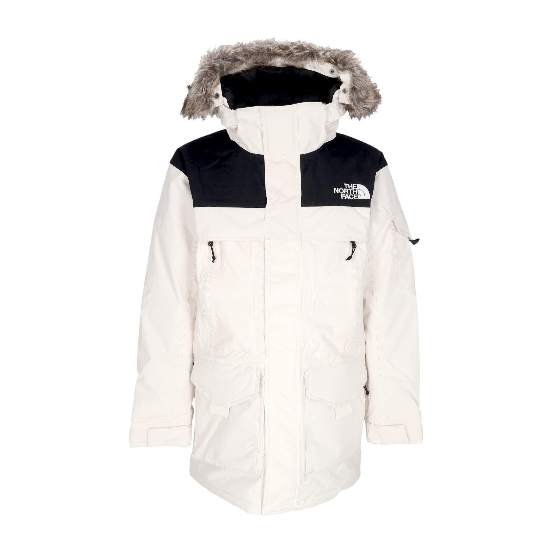 The North Face, Giaccone Lungo Uomo Mcmurdo 2, Gardenia White/black