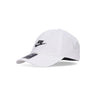 Nike, Cappellino Visiera Curva Uomo Club Futura Washed Cap, White/black