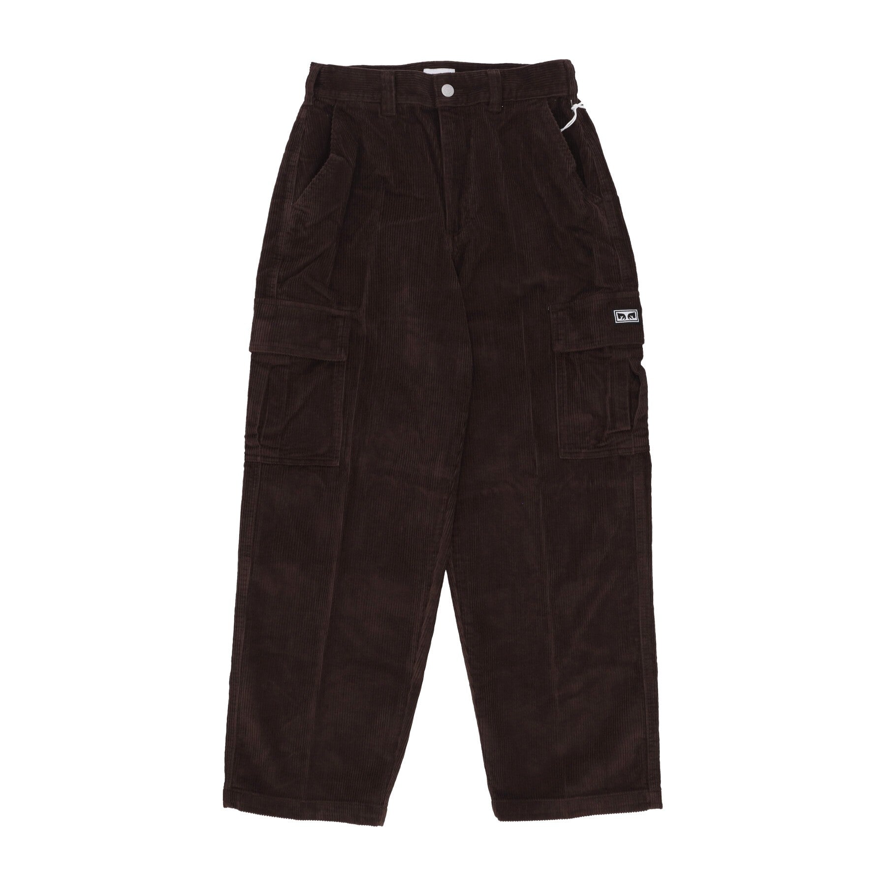 Obey, Pantalone Lungo Uomo Bigwig Baggy Corduroy Cargo Pant, Java Brown