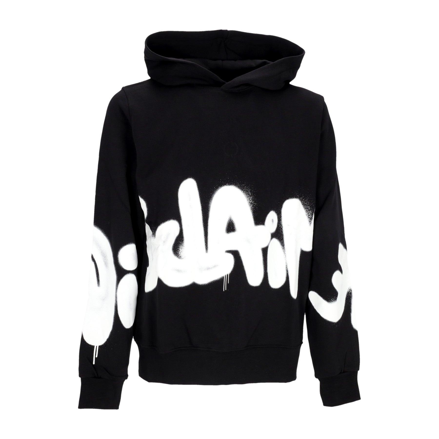 Disclaimer, Felpa Leggera Cappuccio Uomo Big Logo Hoodie, Black