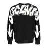 Disclaimer, Felpa Leggera Girocollo Uomo Back Big Logo Crewneck, Black/st White