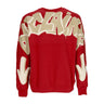 Disclaimer, Felpa Leggera Girocollo Uomo Back Big Logo Crewneck, Indian Red/st Brown