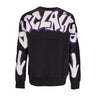 Disclaimer, Felpa Leggera Girocollo Uomo Back Big Logo Crewneck, Lead/st White