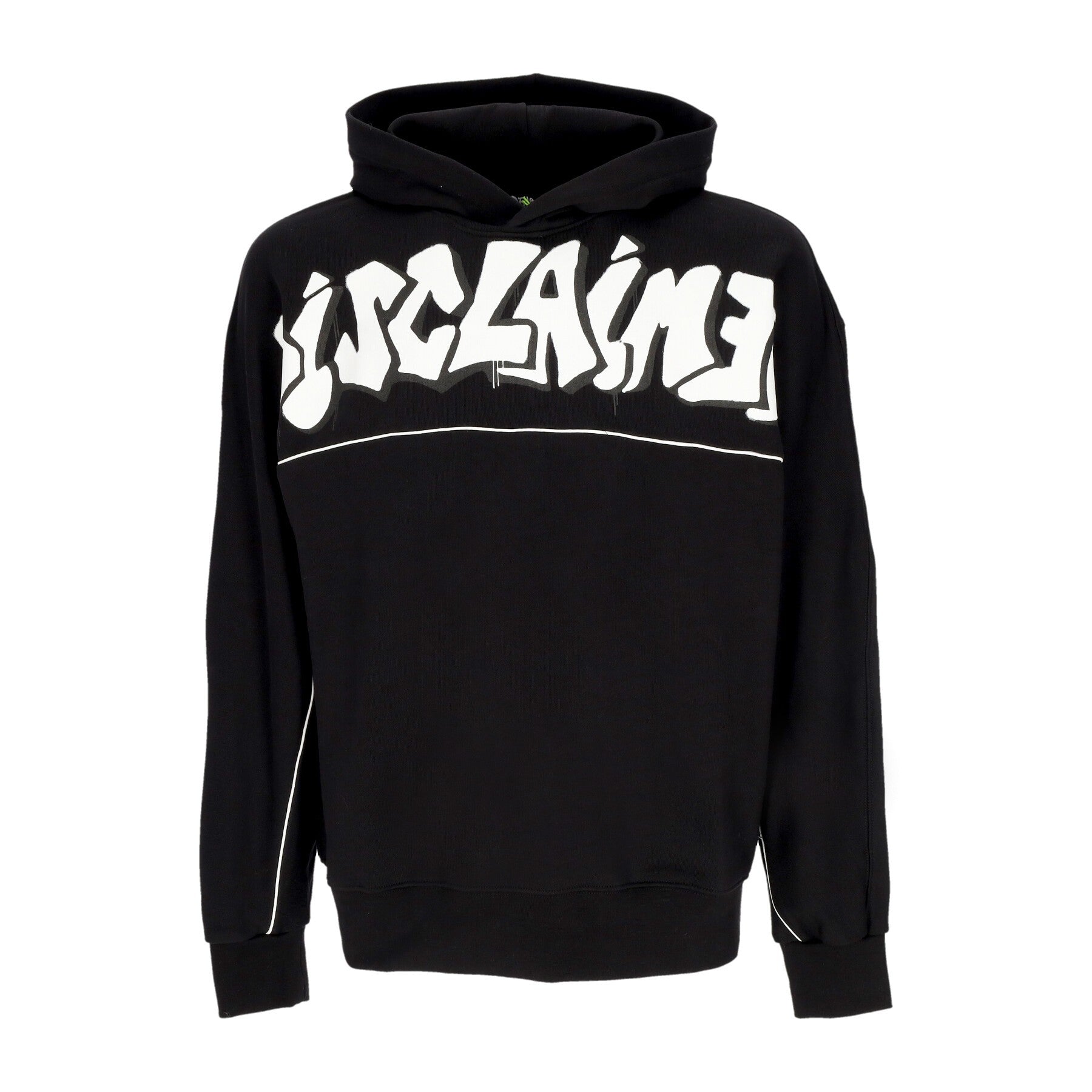 Disclaimer, Felpa Leggera Cappuccio Uomo Big Logo Hoodie, Black