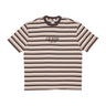 Guess Originals, Maglietta Uomo Go Horizontal Stripe Tee, Coarse Brown Multi