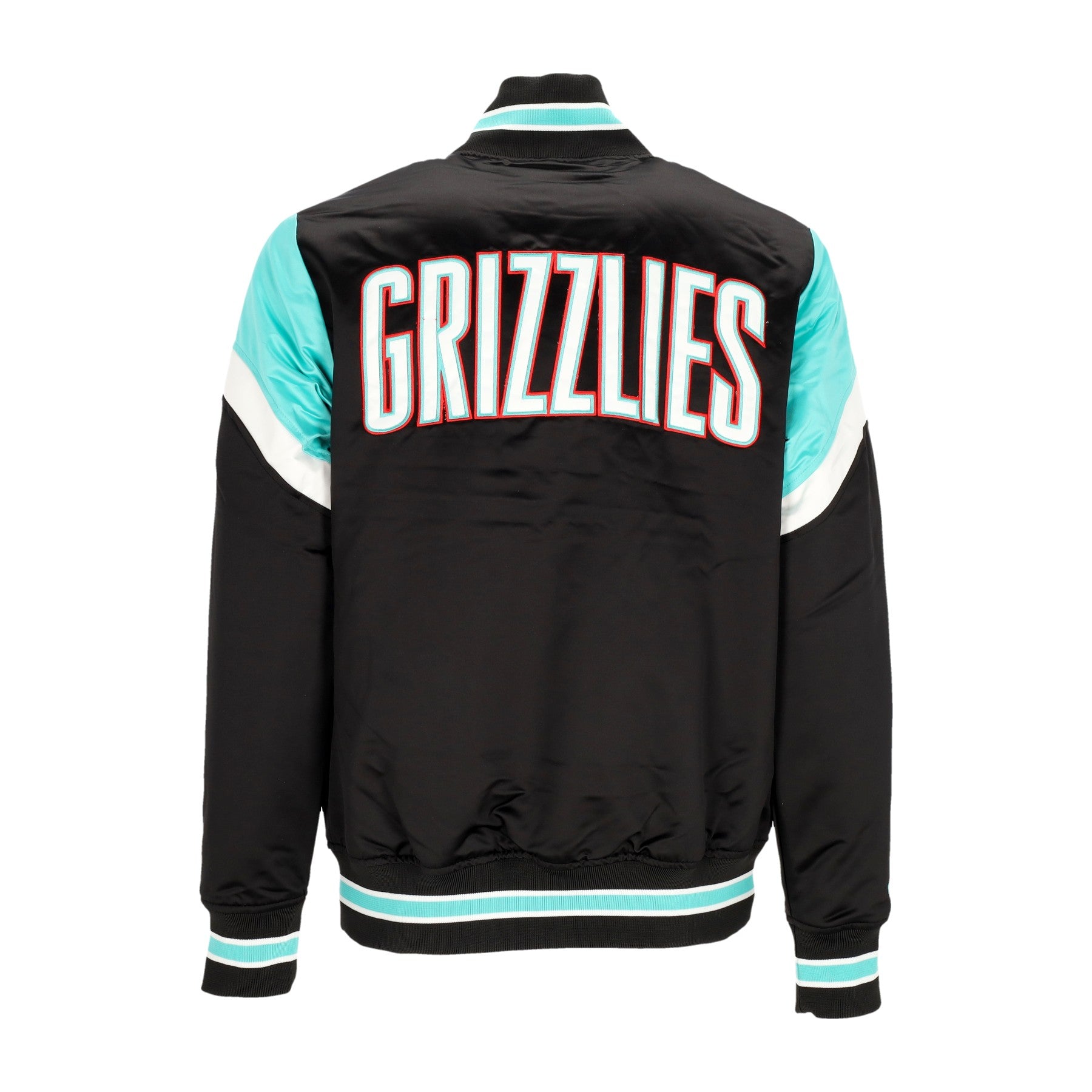 Mitchell & Ness, Giubbotto Bomber Uomo Nba Heavyweight Satin Jacket Vangri, 