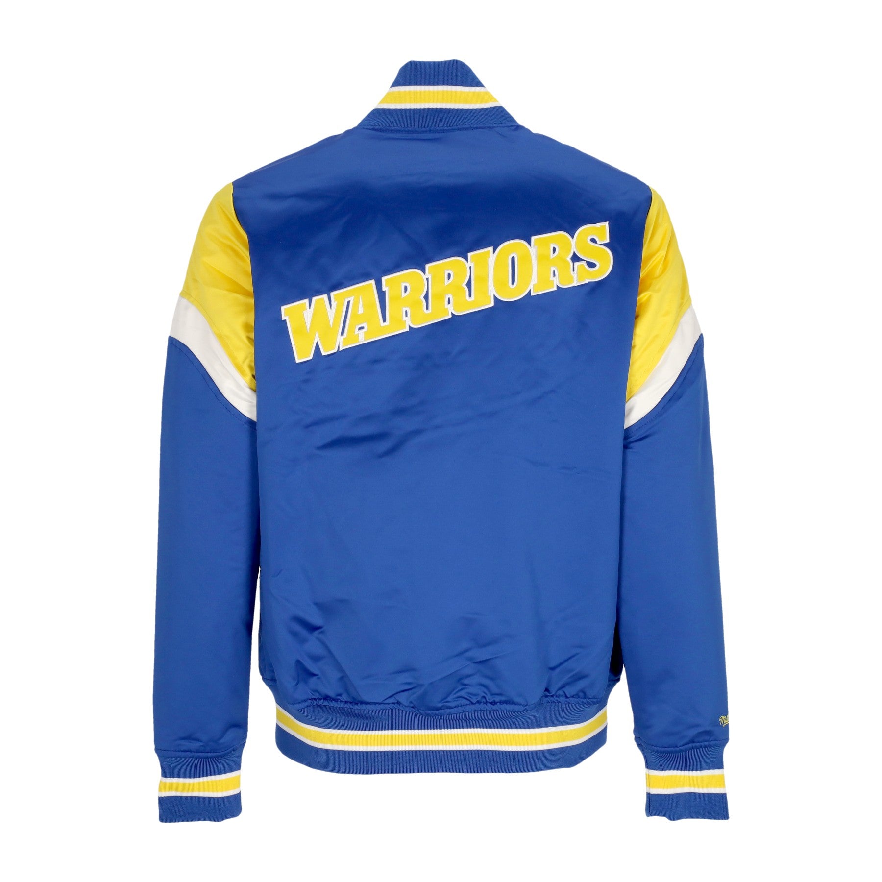 Mitchell & Ness, Giubbotto Bomber Uomo Nba Heavyweight Satin Jacket Golwar, 