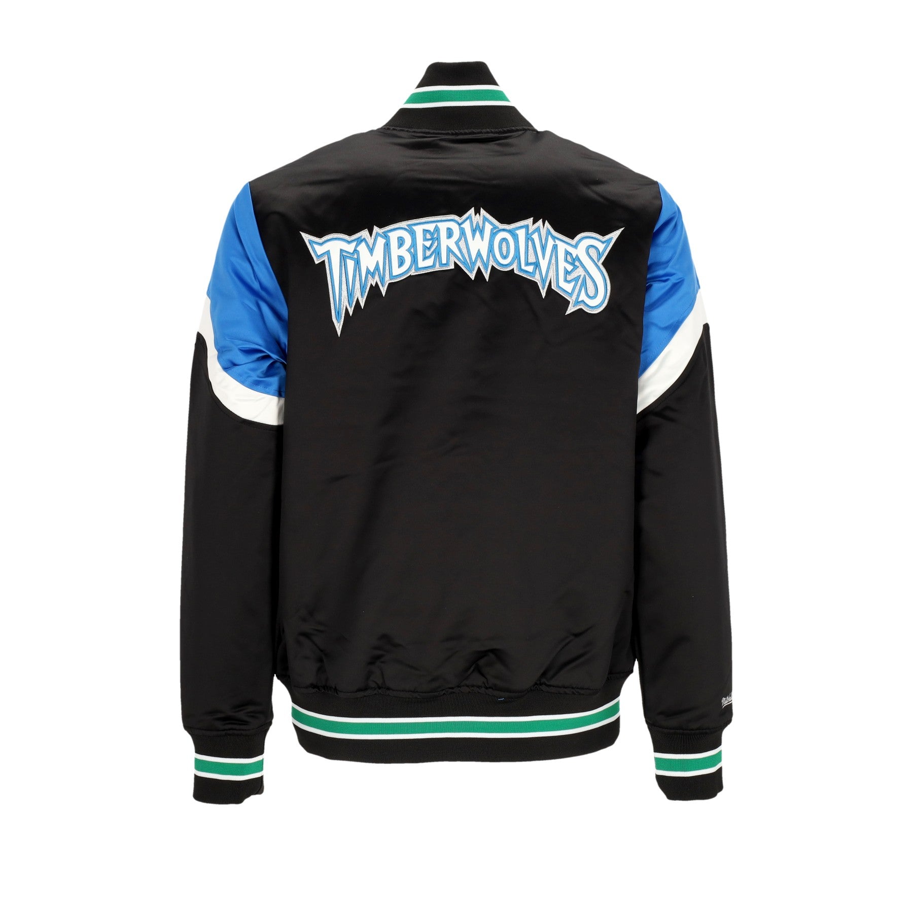 Mitchell & Ness, Giubbotto Bomber Uomo Nba Heavyweight Satin Jacket Mintim, 