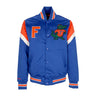 Mitchell & Ness, Giubbotto Bomber Uomo Ncaa Heavyweight Satin Jacket Flogat, Royal