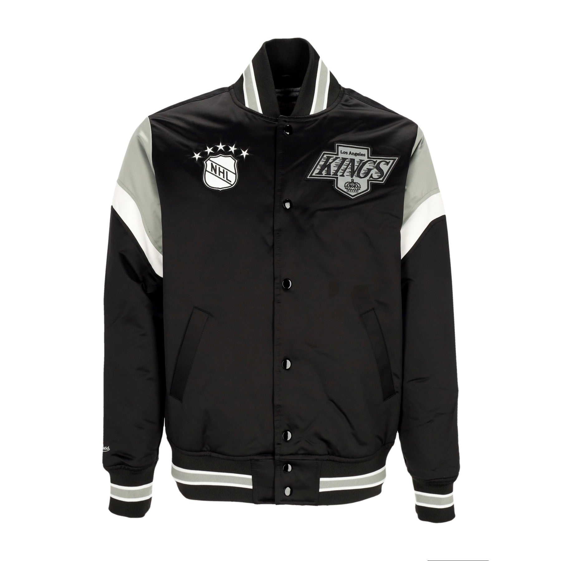 Mitchell & Ness, Giubbotto Bomber Uomo Nhl Heavyweight Satin Jacket Loskin, Original Team Colors