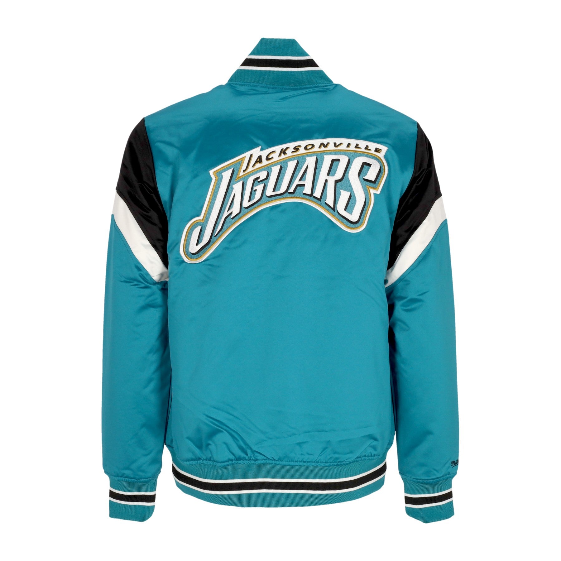 Mitchell & Ness, Giubbotto Bomber Uomo Nfl Heavyweight Satin Jacket Jacjag, 